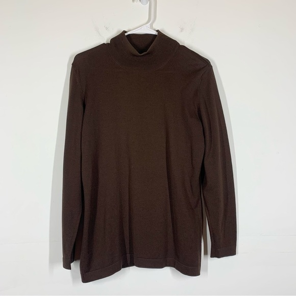 Escada Sweaters - VTG Escada Brown Knit Turtleneck Sweater Size 36 or US 6